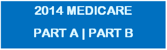 2014 Medicare Part A and Part B